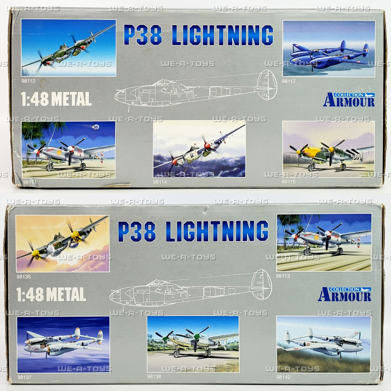 P38/F5 Lightning Armee de l'Air Pudgy V Model Airplane Franklin
