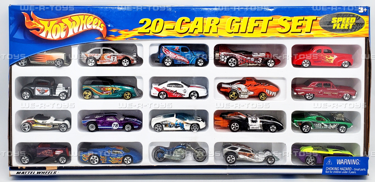 Hot Wheels 20 Car Gift Set Speed Fleet 2002 Mattel 00806 - We-R-Toys