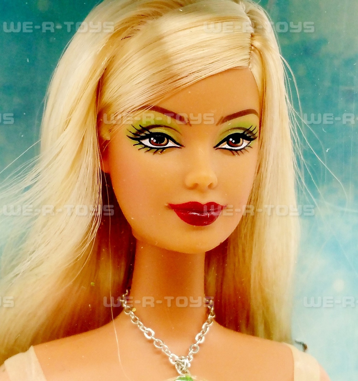 Birthstone Collection August Peridot Barbie Doll 2002 Mattel C5326