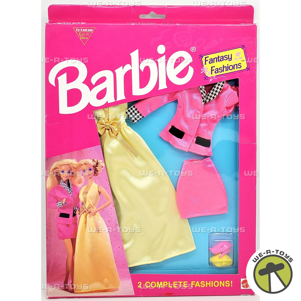 Barbie Fantasy Fashions Easy to Dress 2 Complete Fashions 1993