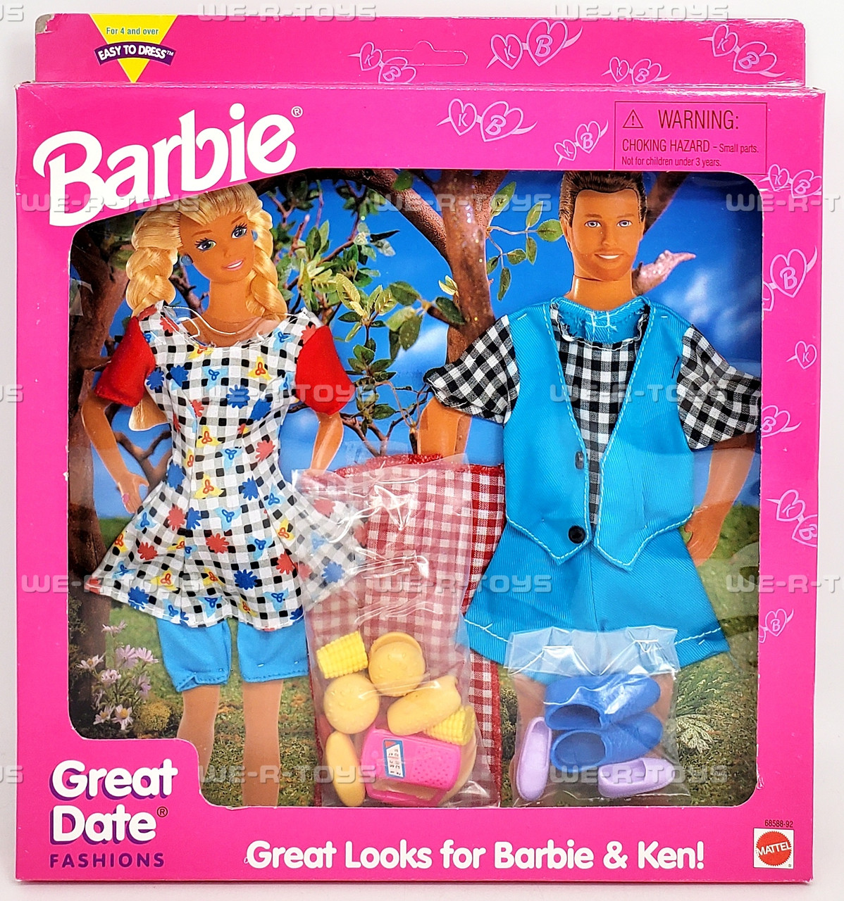 Barbie and Ken Great Date Fashions Picnic Date 1996 Mattel 68588