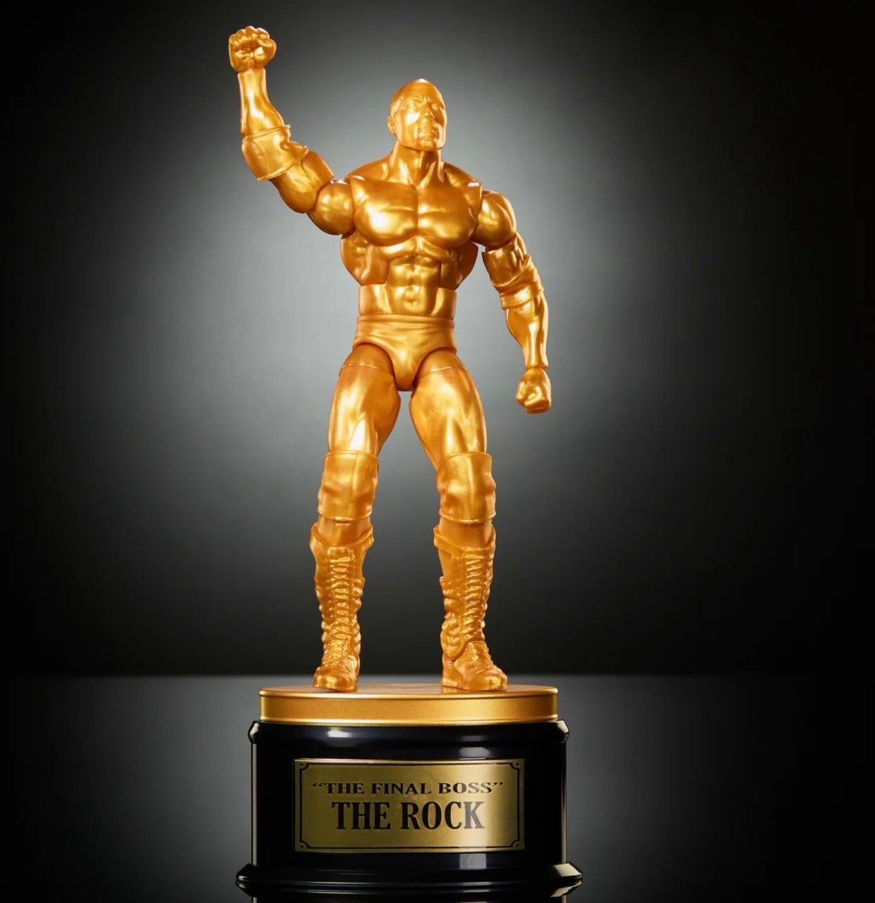 WWE Gold Elite Collectors Edition The Rock The Final Boss Action