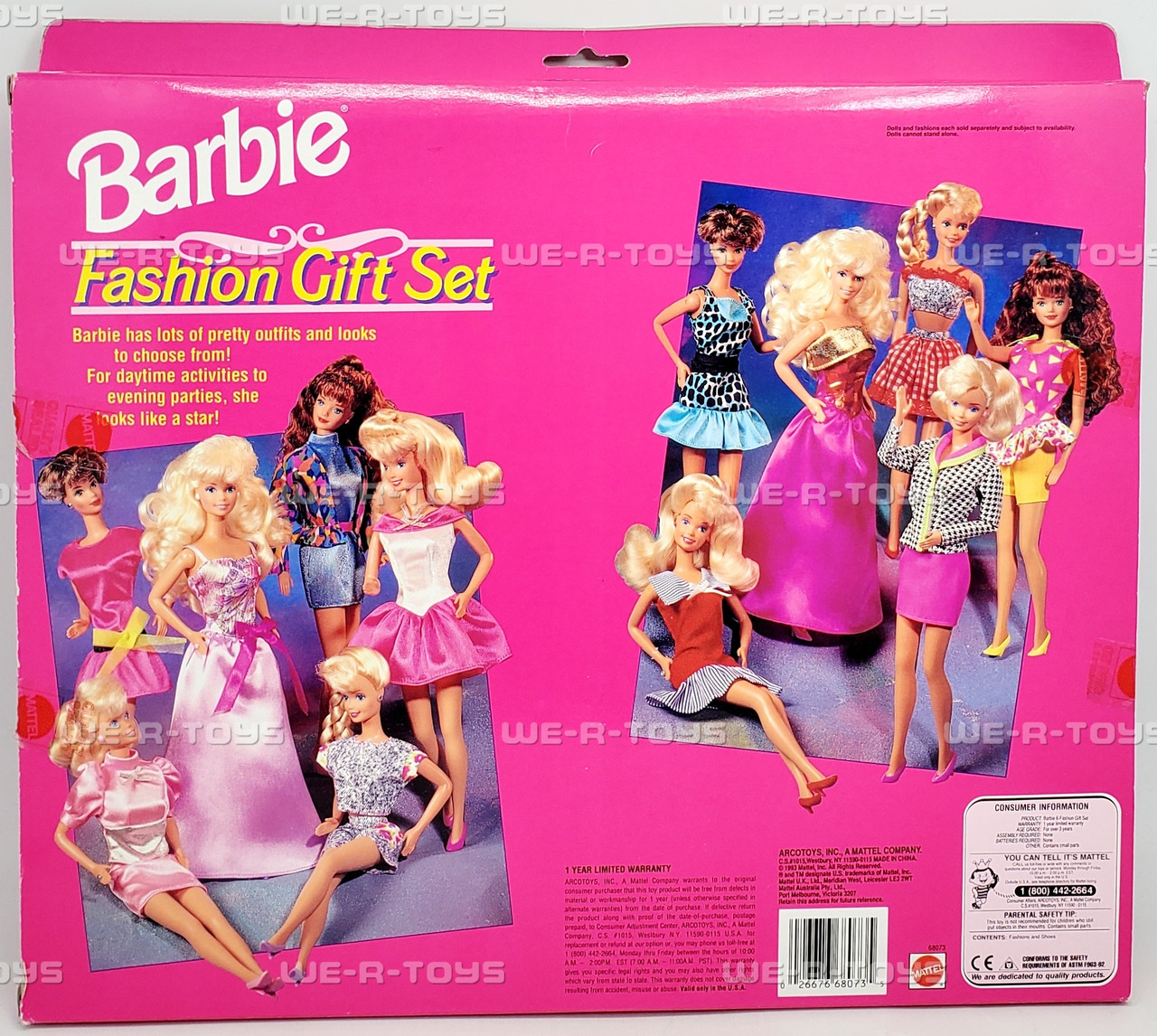 Barbie Easy to Dress 6 Fashion Gift Set 1993 Mattel 68073 - We-R-Toys