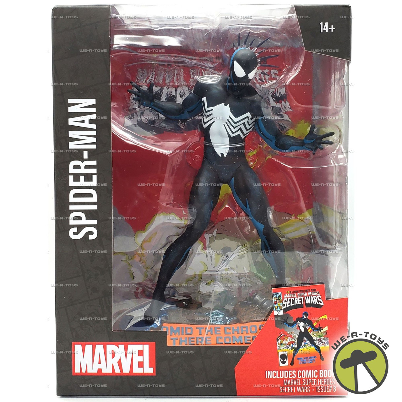 Marvel Spider-Man Figure with Scene & Comic Book Issue 8 McFarlane