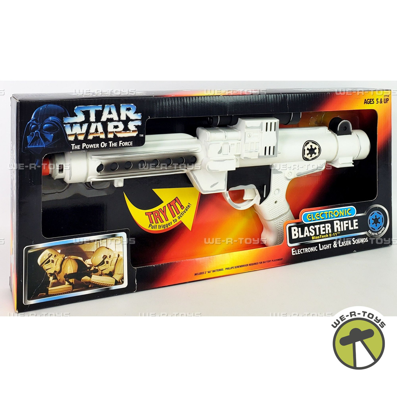 Star Wars The Power of the Force Electronic Blaster Rifle BlasTech