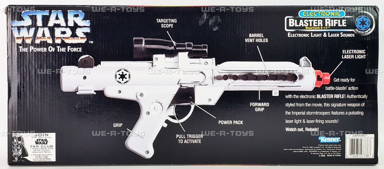 Star Wars The Power of the Force Electronic Blaster Rifle BlasTech