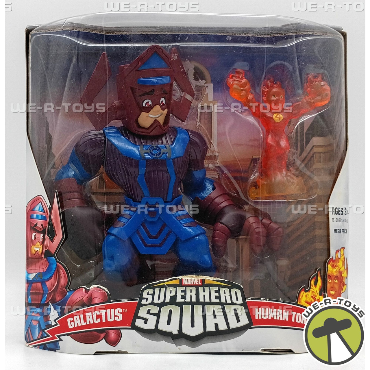 Marvel Super Hero Squad Galactus & Human Torch Action Figures 2007