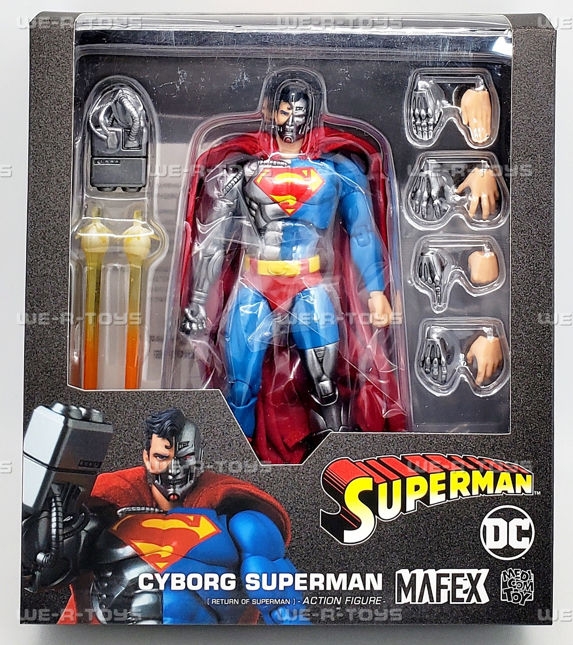 DC Superman Cyborg Superman Mafex Action Figure Medicom 47164 - We