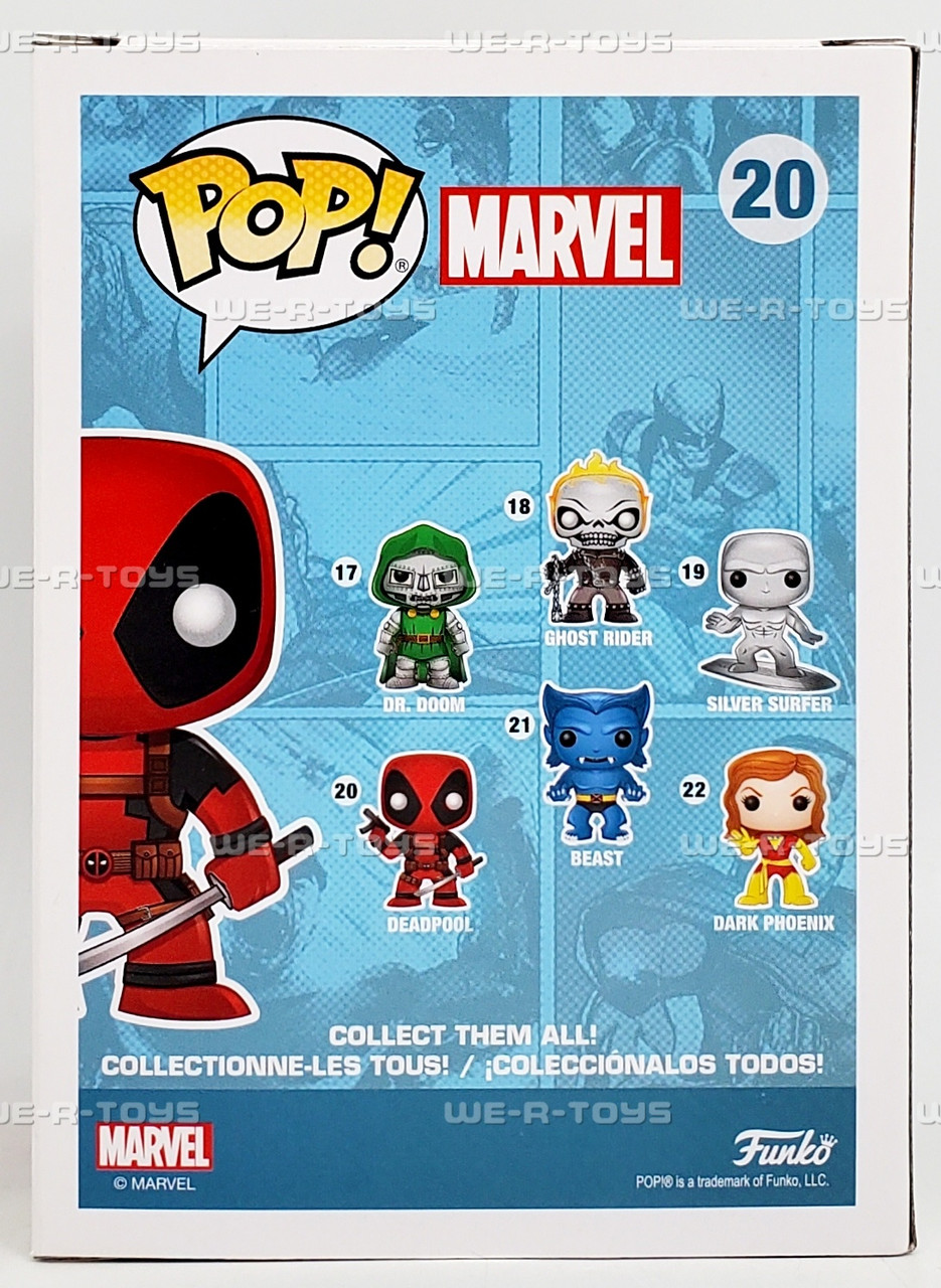 Funko POP Marvel Deadpool with Gun and Sword 20 Bobble Head Vinyl