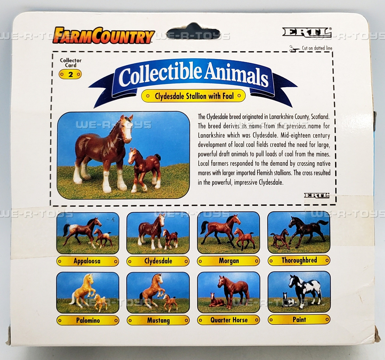 Farm Country Collectible Animals Clydesdale Stallion with Foal