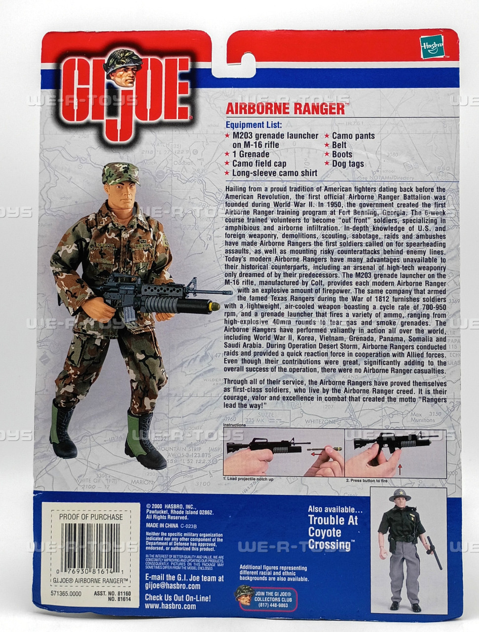 G.I. Joe Airborne Ranger U.S. Army Soldier Action Figure 2000