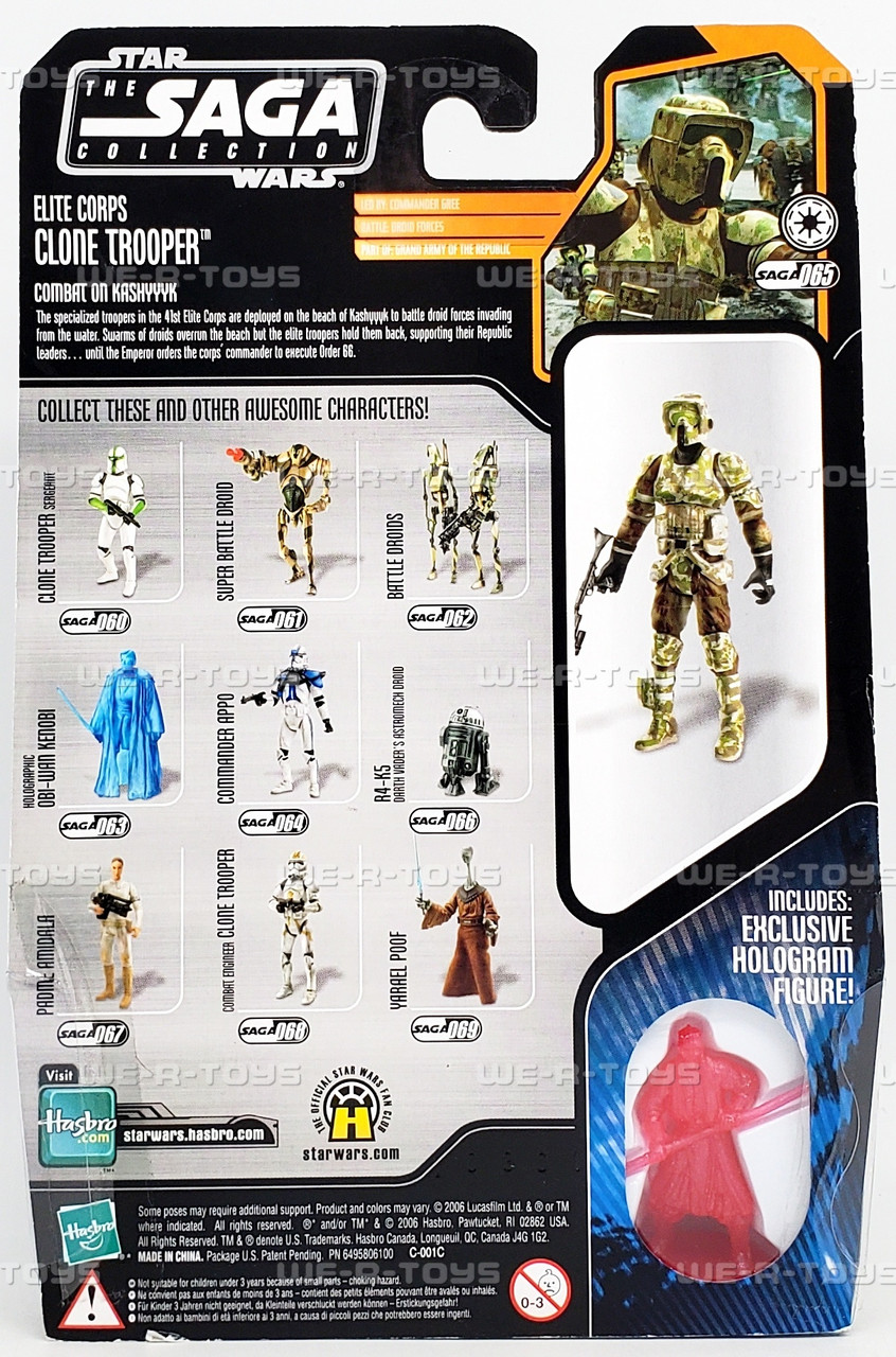 Star Wars The Saga Collection Elite Corps Clone Trooper Action