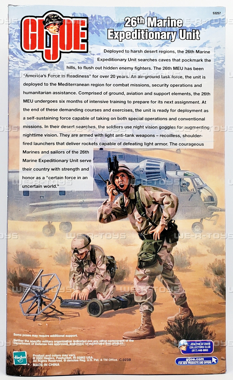 G.I. Joe 26th Marine Expeditionary Unit Action Figure 2002 Hasbro