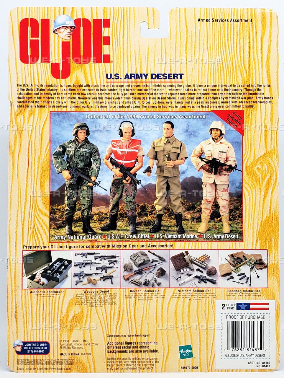 G.I. Joe U.S. Army Desert African American Action Figure 1998