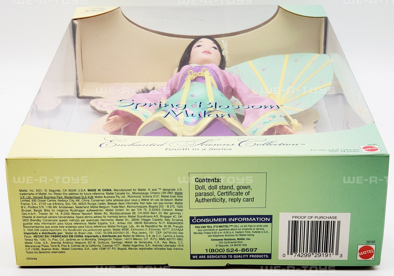 Spring Blossom Mulan Disney Collector Doll Enchanted Seasons