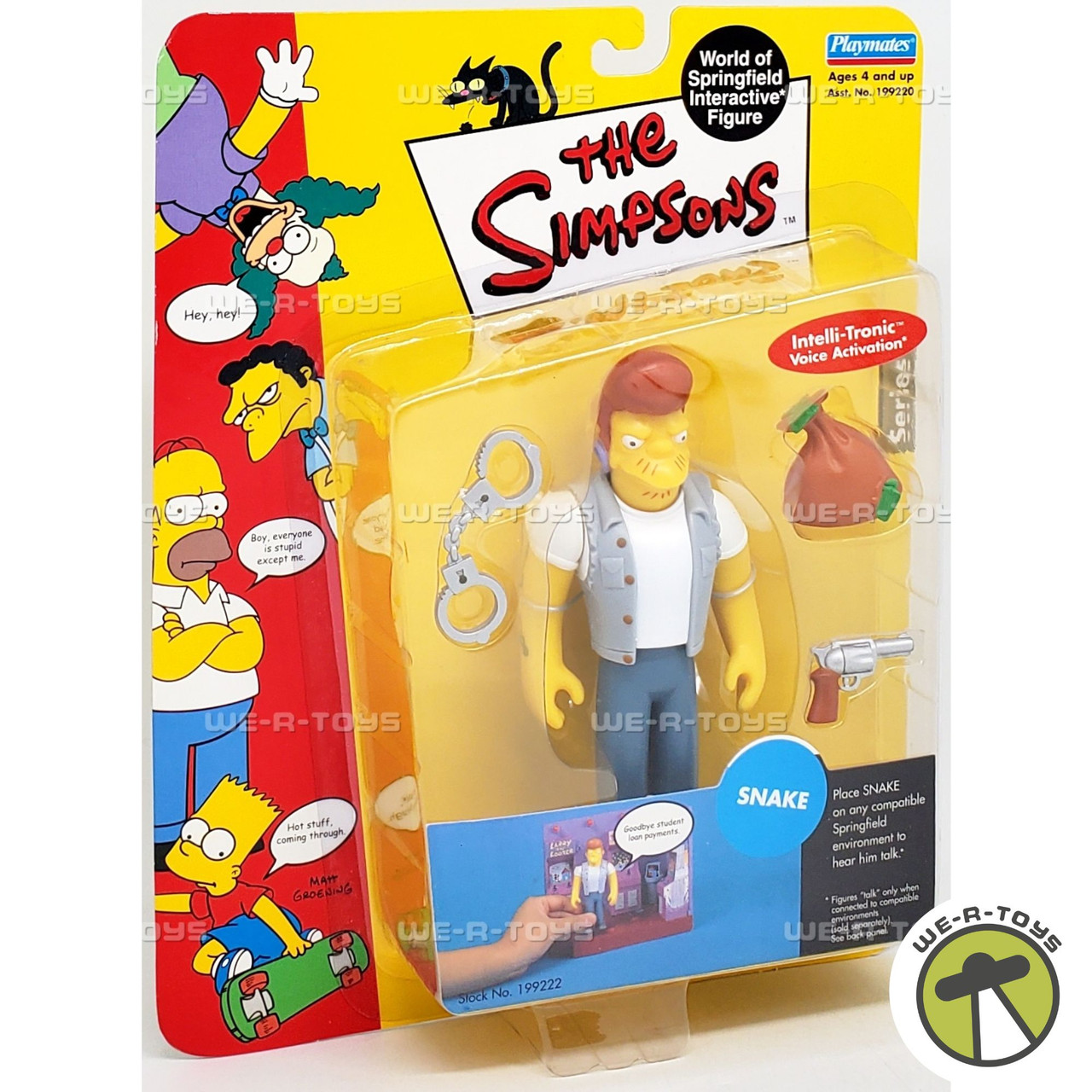 The Simpsons World of Springfield Snake Figure 2001 Playmates