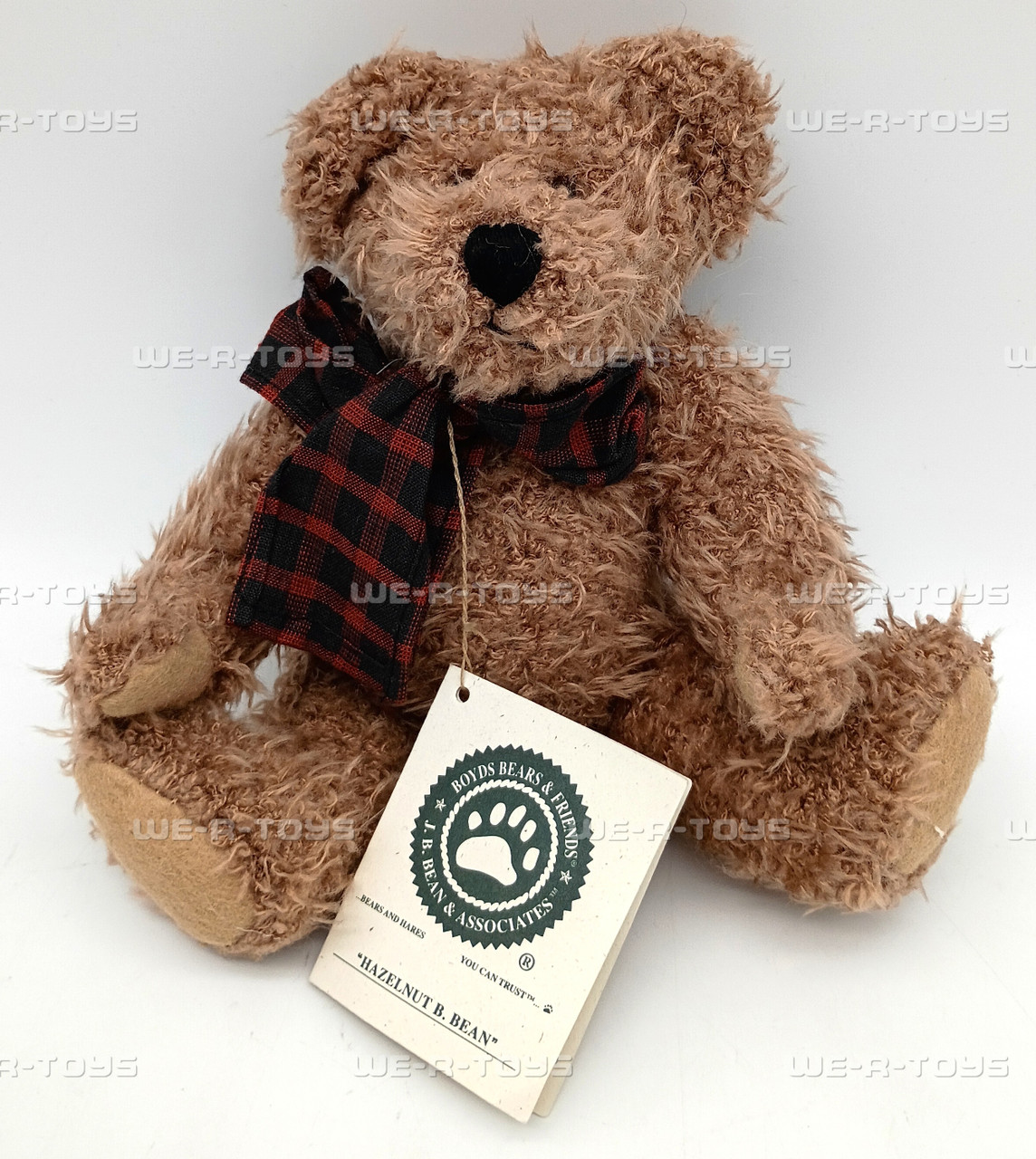Boyds Bears Hazelnut B. Bean Stuffed Bear Plush Brown #500100-05