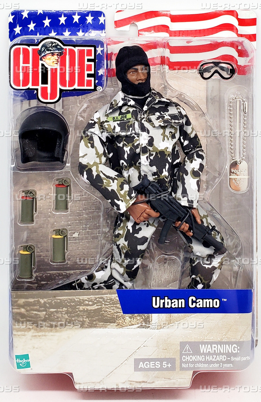 GI JOE 迷彩柄 G.I. Joe Urban Camo African Ameriacan Action Figure 2001 Hasbro
