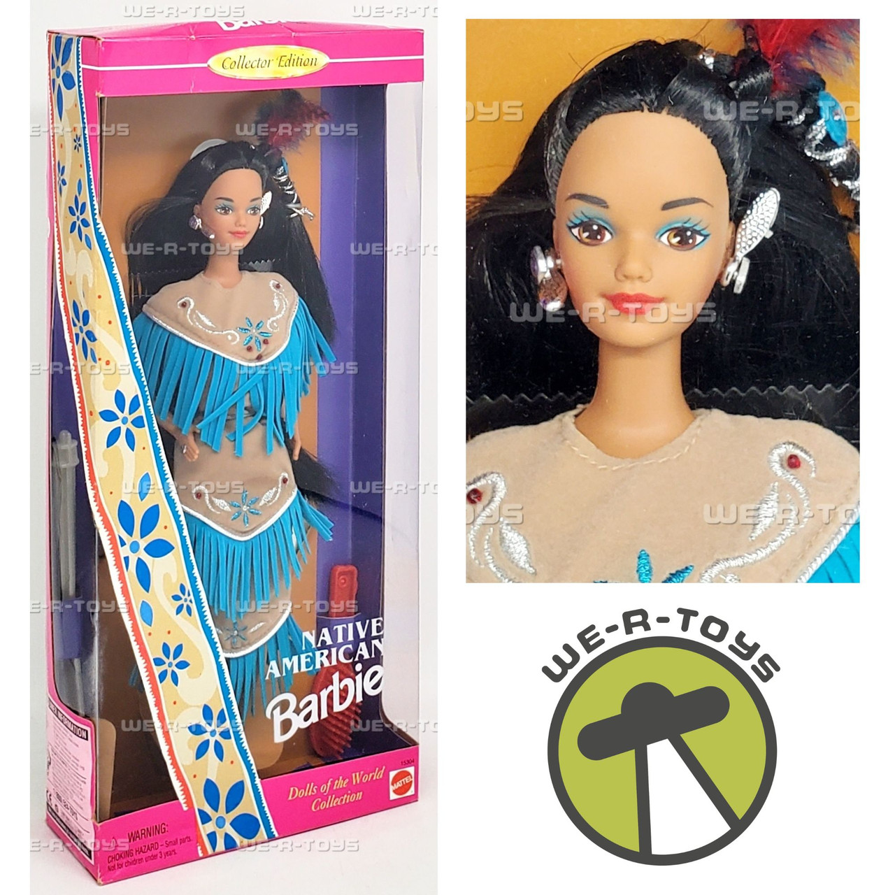 Dolls of the World Native American Barbie Doll 1996 Mattel 15304