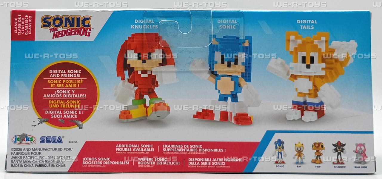 Sonic The Hedgehog Classic Action Figures Set 3 Pack Digital Jakks