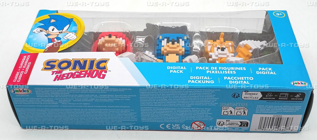 Sonic The Hedgehog Classic Action Figures Set 3 Pack Digital Jakks
