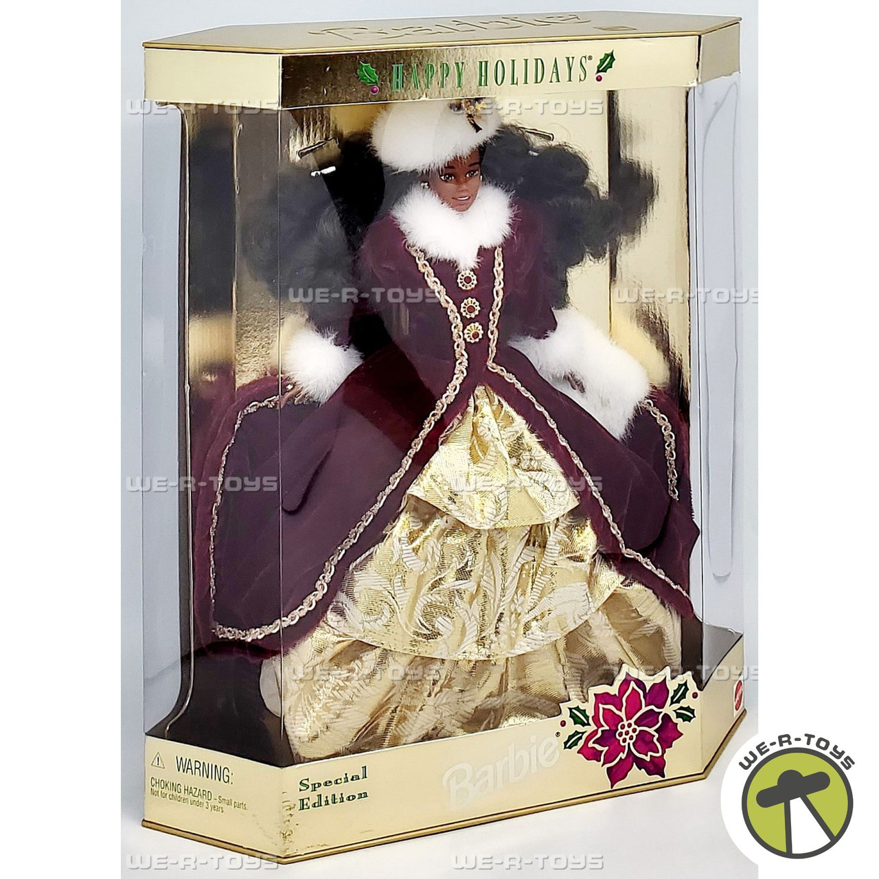 Happy Holidays Barbie Doll African American 1996 Mattel 15647 - We