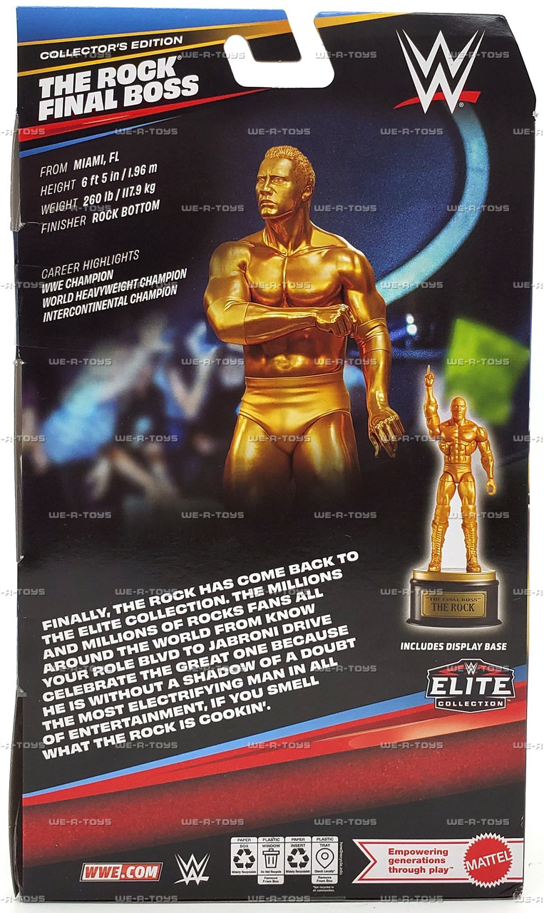 WWE Elite Collectors Edition The Rock The Final Boss Figure 2026