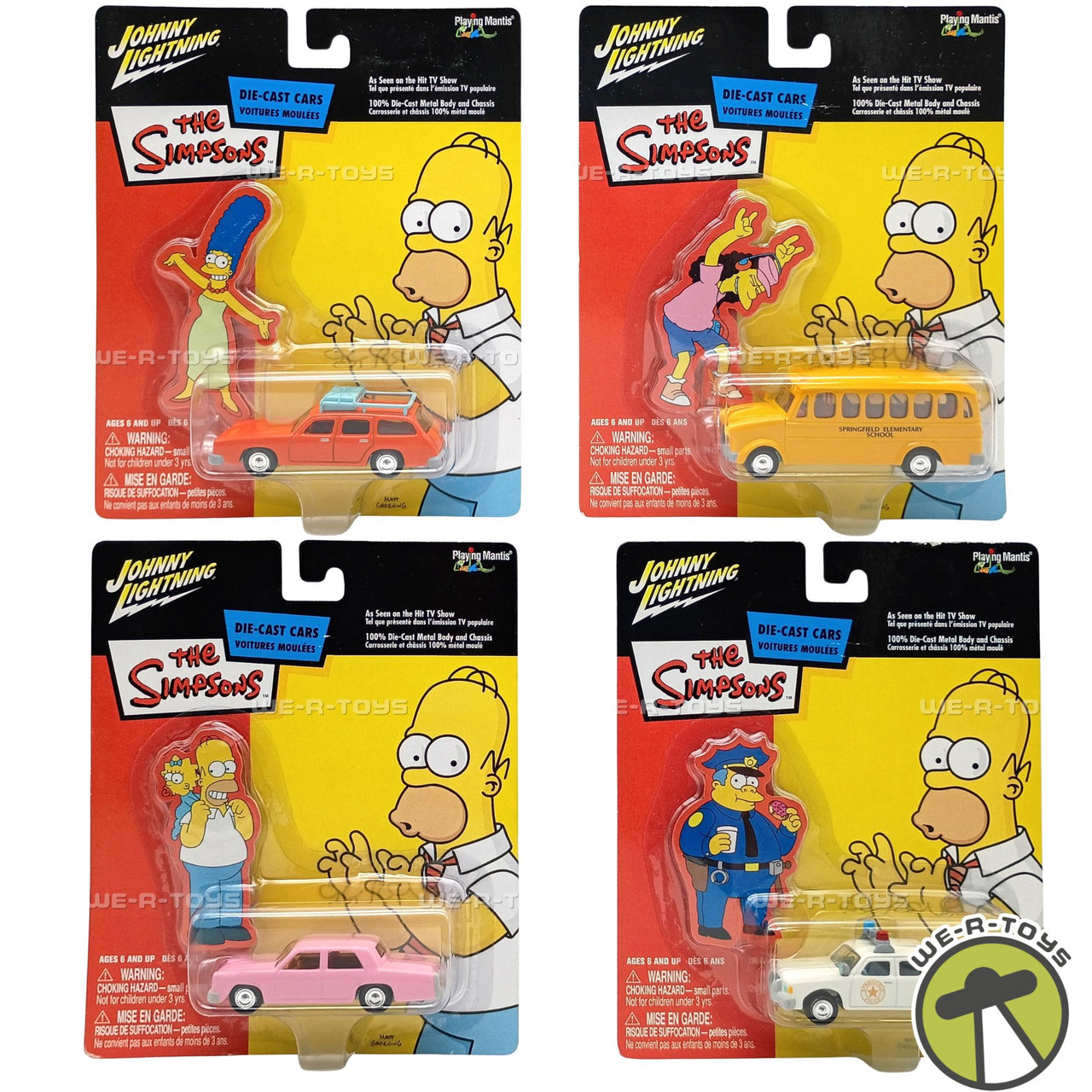 ザ・シンプソンズ ダイキャストカー 4点セット Johnny Lightning Johnny Lightning The Simpsons Set of 4 Character Vehicles Playing