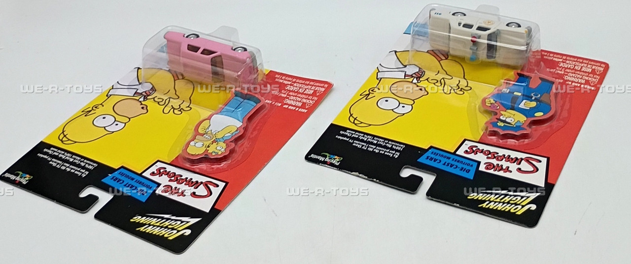 Johnny Lightning The Simpsons Set of 4 Character Vehicles Playing