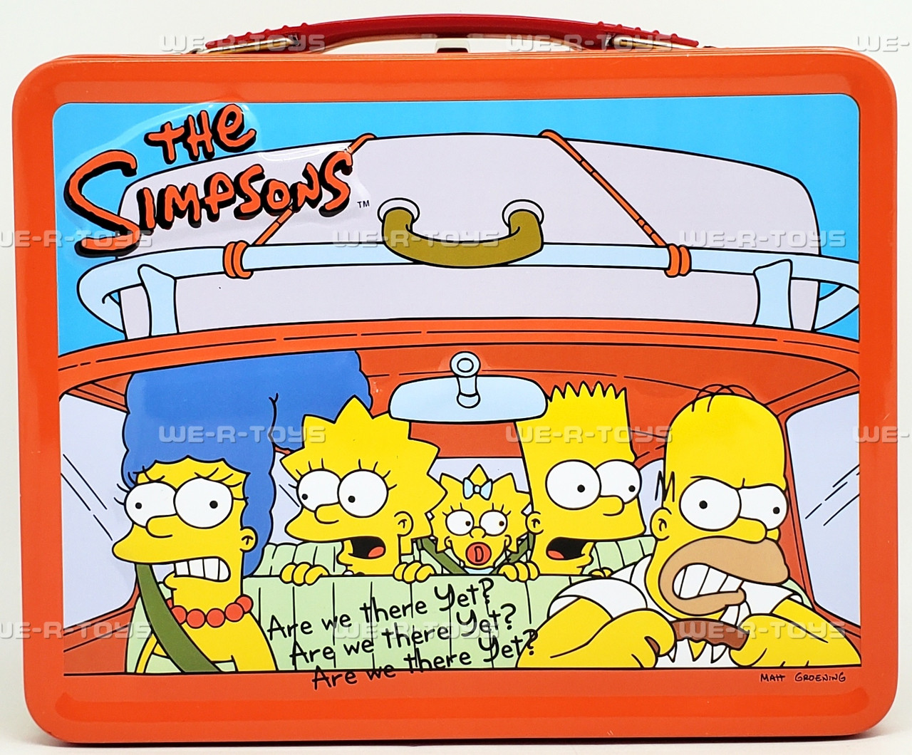 The Simpsons Are We There Yet? Metal Lunchbox with Thermos by NECA