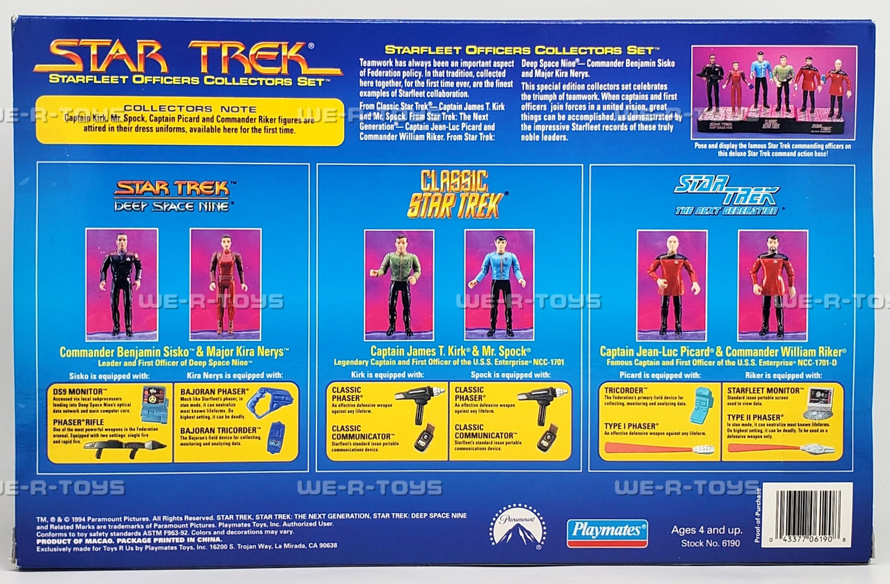 Star Trek Starfleet Officers Collectors Set of 6 Action Figures