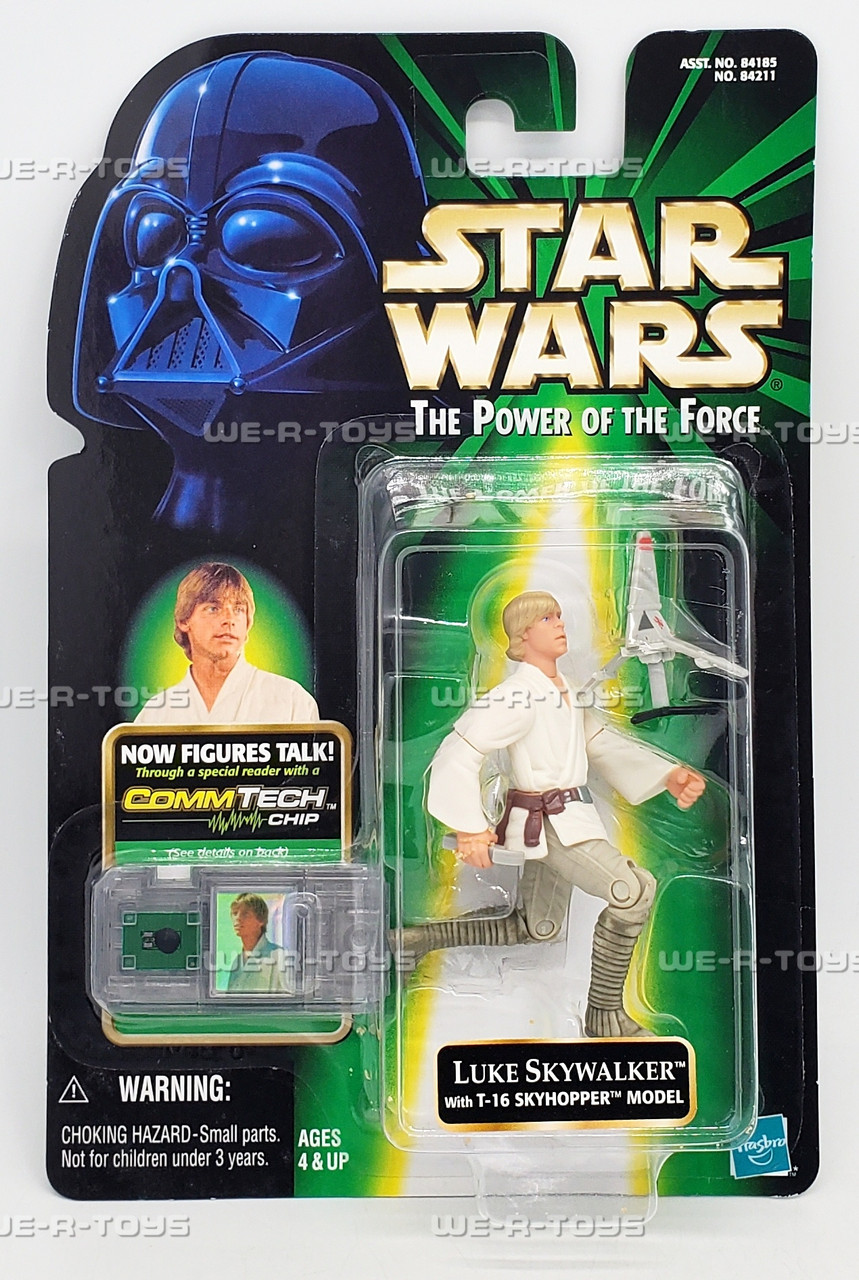 Star Wars Power of The Force Luke Skywalker with T-16 and COMMtech