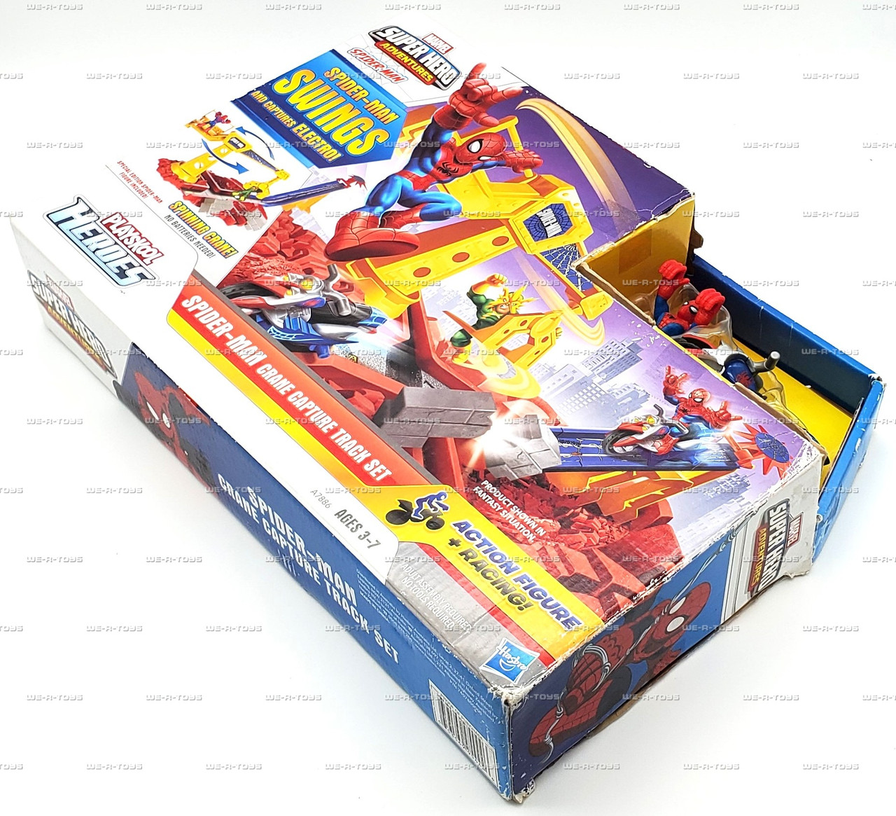 Marvel Superhero Adventures Spider-Man Crane Capture Track Set
