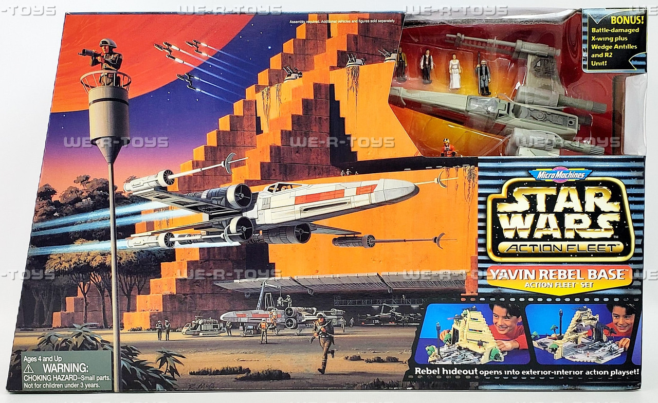 Micro Machines Star Wars Yavin Rebel Base Action Fleet Set Galoob