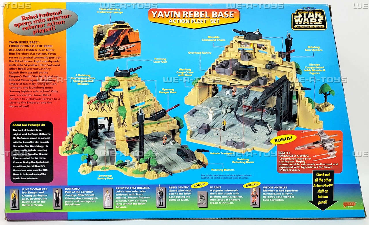 Micro Machines Star Wars Yavin Rebel Base Action Fleet Set Galoob