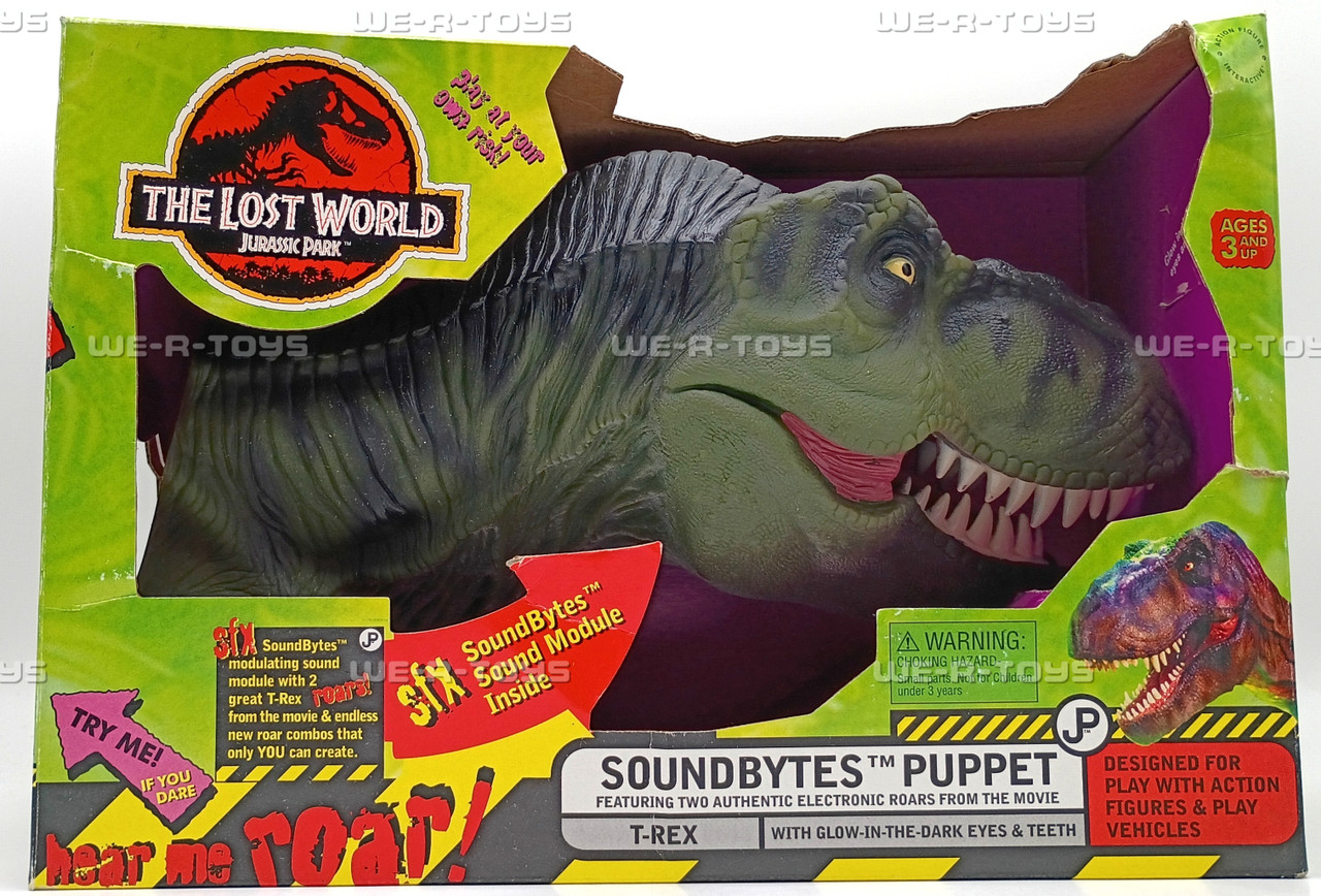 Jurassic Park The Lost World T-Rex Soundbytes Puppet Action Figure