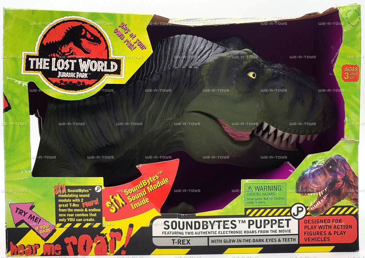 T-Rex Action Puppet ジュラシックパーク Jurassic Park The Lost World T-Rex Soundbytes Puppet Action Figure