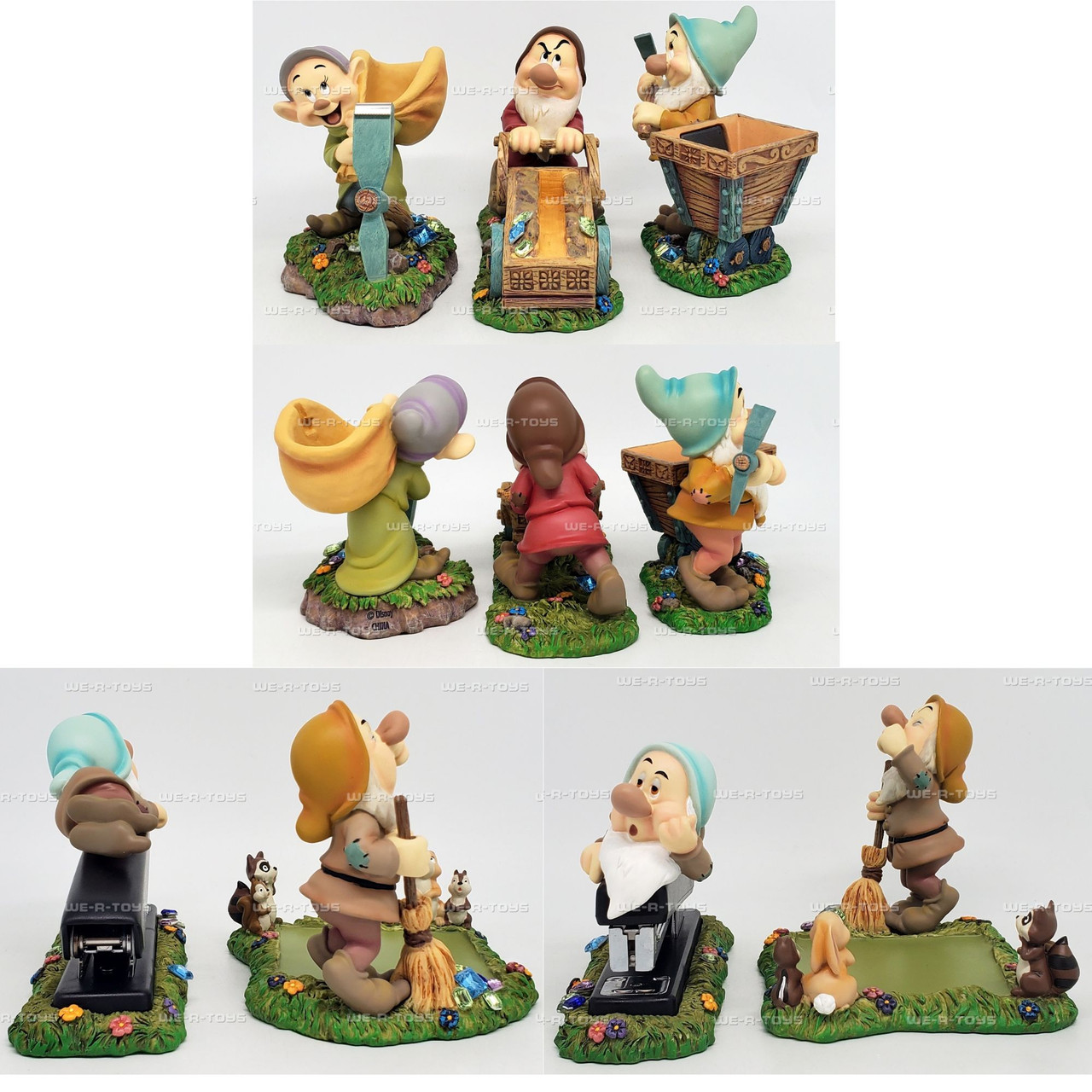 Disney Snow White and the Seven Dwarves 5 Piece Dwarfs Desk Set