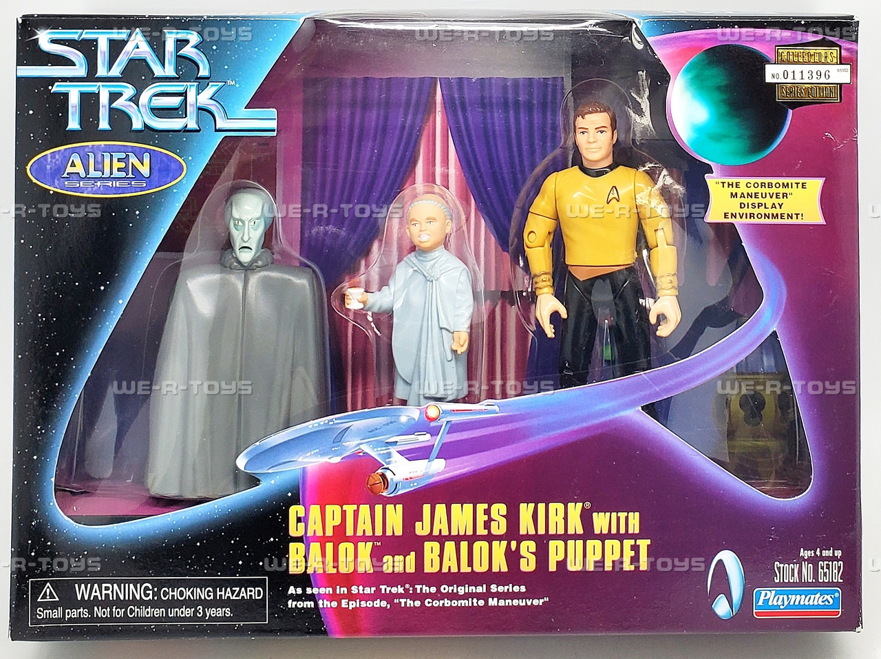 Star Trek Captain James Kirk with Balok and Balok's Puppet Action