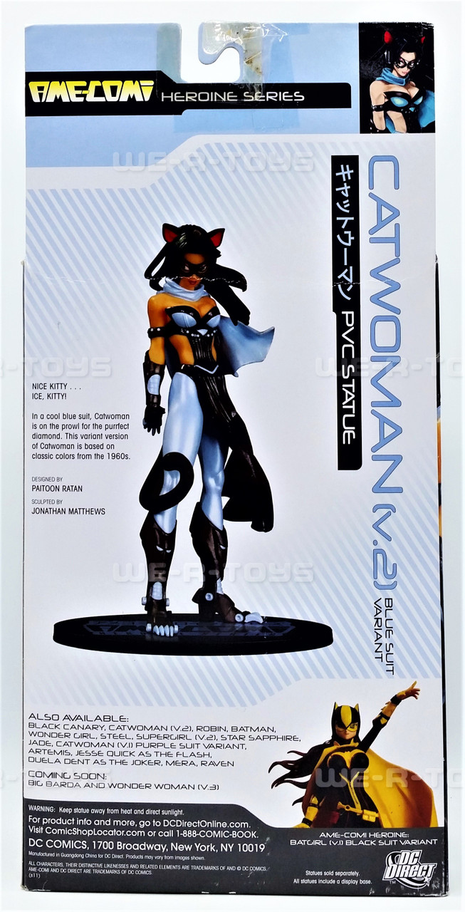 DC Direct Ame-Comi Heroine Series: Catwoman (V.2) Blue Suit Variant PVC  Figure