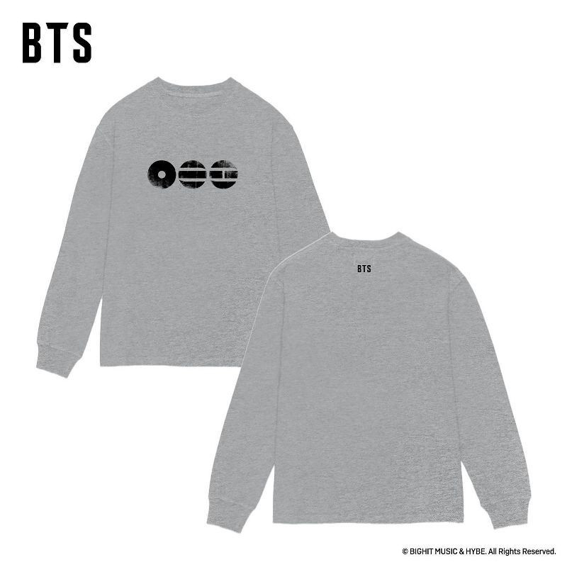 BTS Long Sleeve T-Shirt Gray Size Small - We-R-Toys