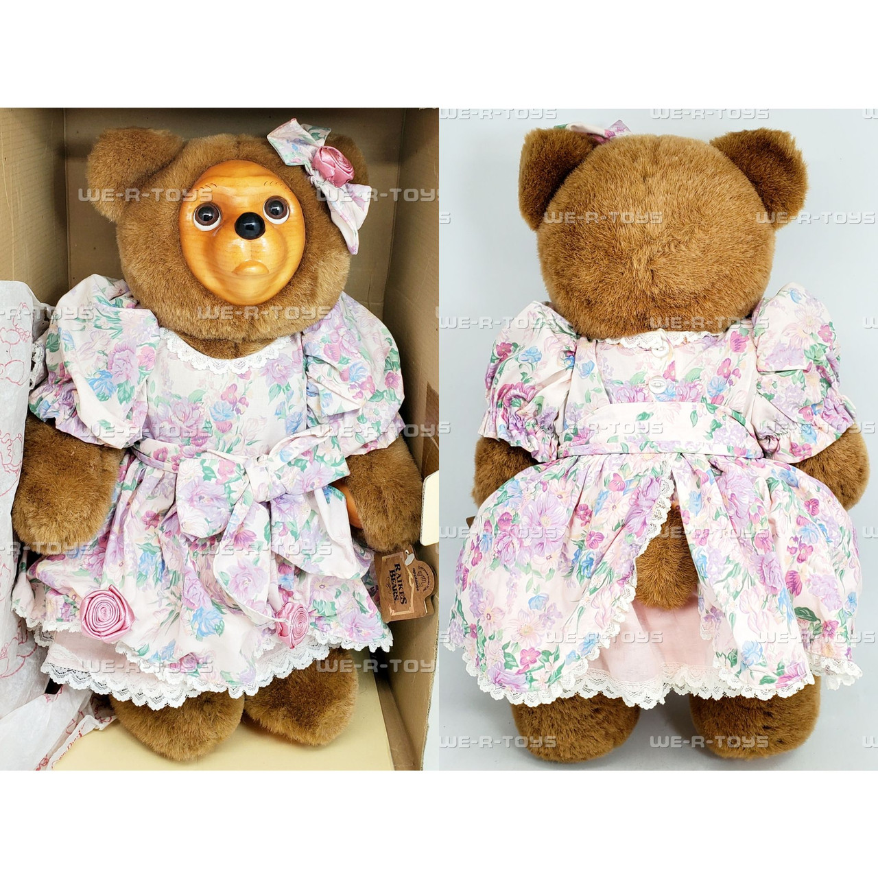 Raikes Bears Sophie 1993 Applause inc. Wooden Face 16