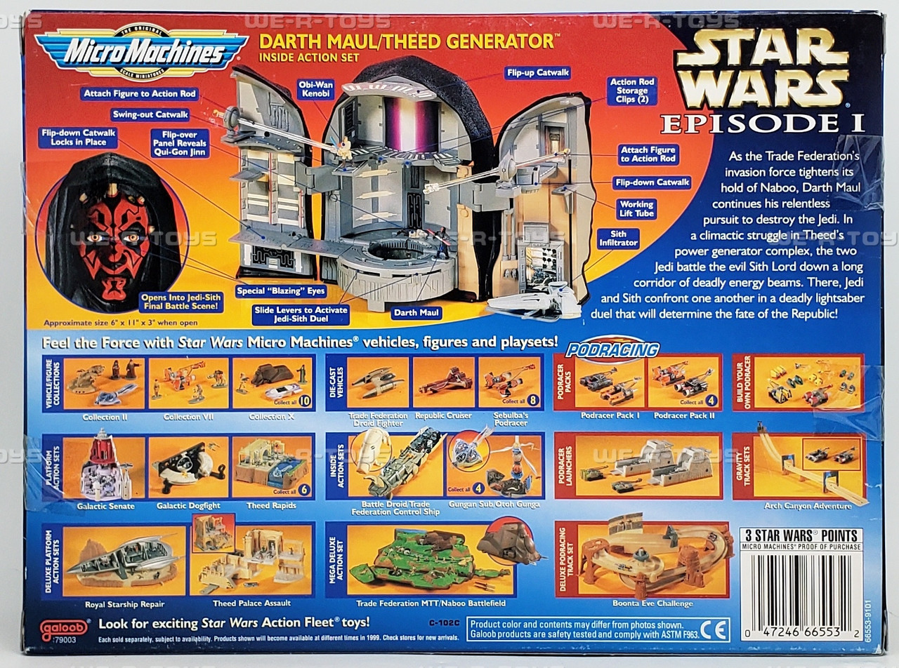 Star Wars Episode I Micro Machines Darth Maul Theed Generator