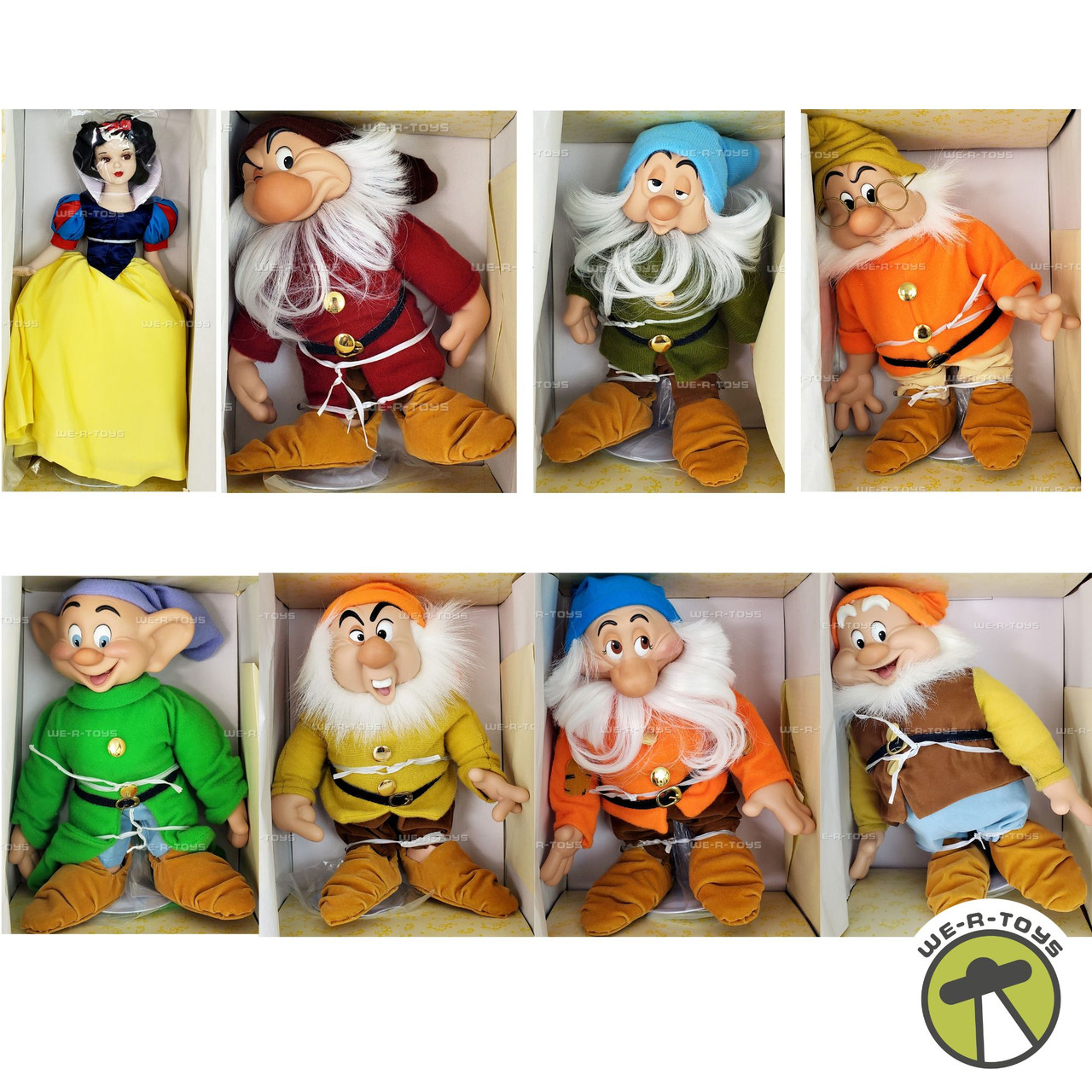 Disney's Snow White and the Seven Dwarfs Porcelain Doll Set of 8