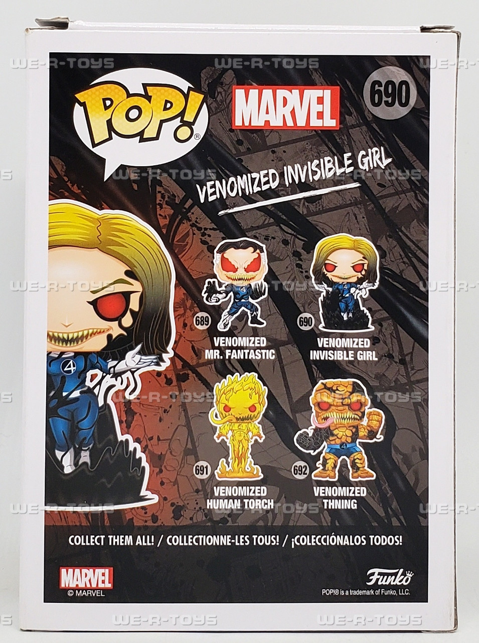 Funko POP Marvel Venom Venomized Invisible Girl 690 Bobble Head