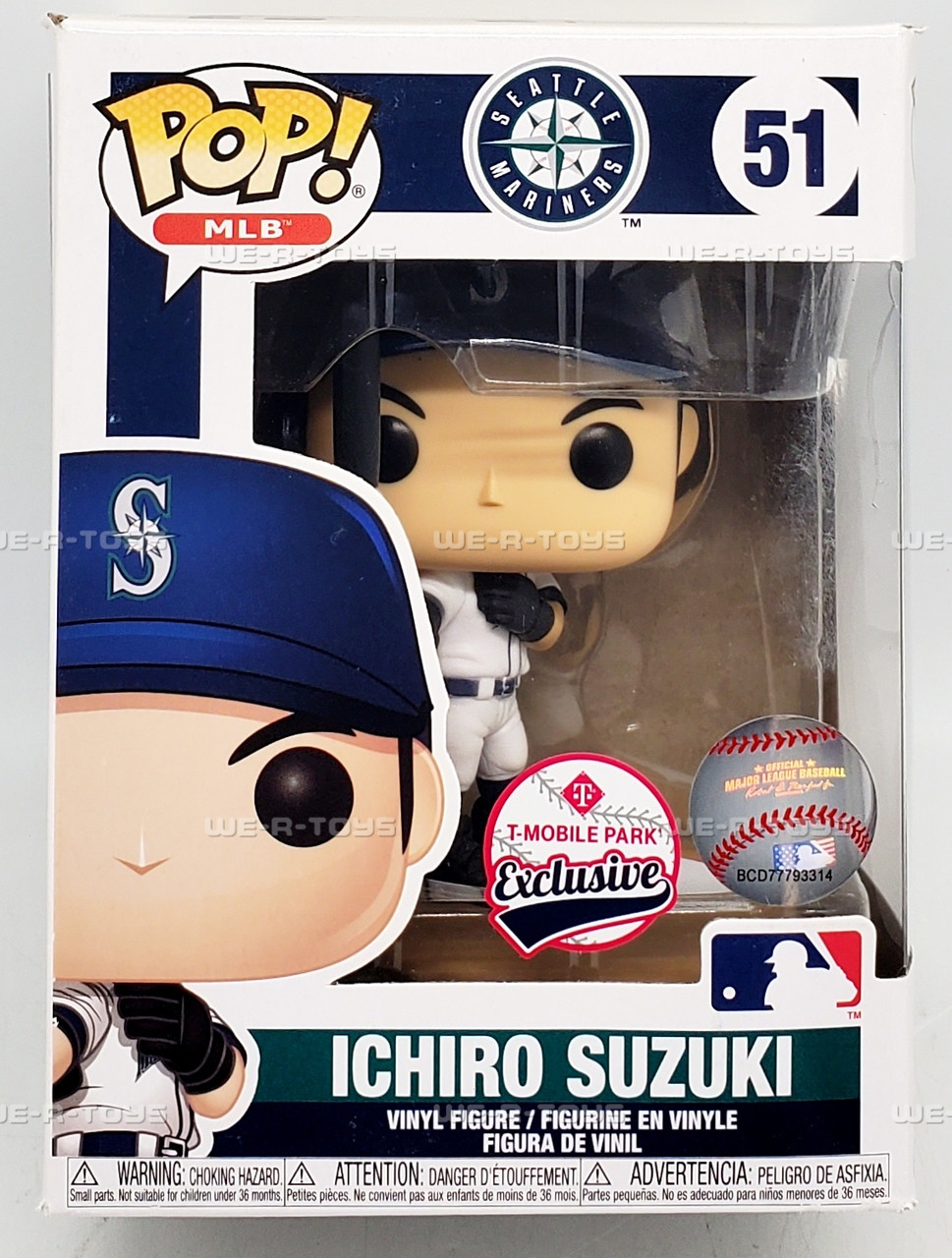 Funko POP MLB Seattle Mariners Ichiro Suzuki 51 Vinyl Figure 42286