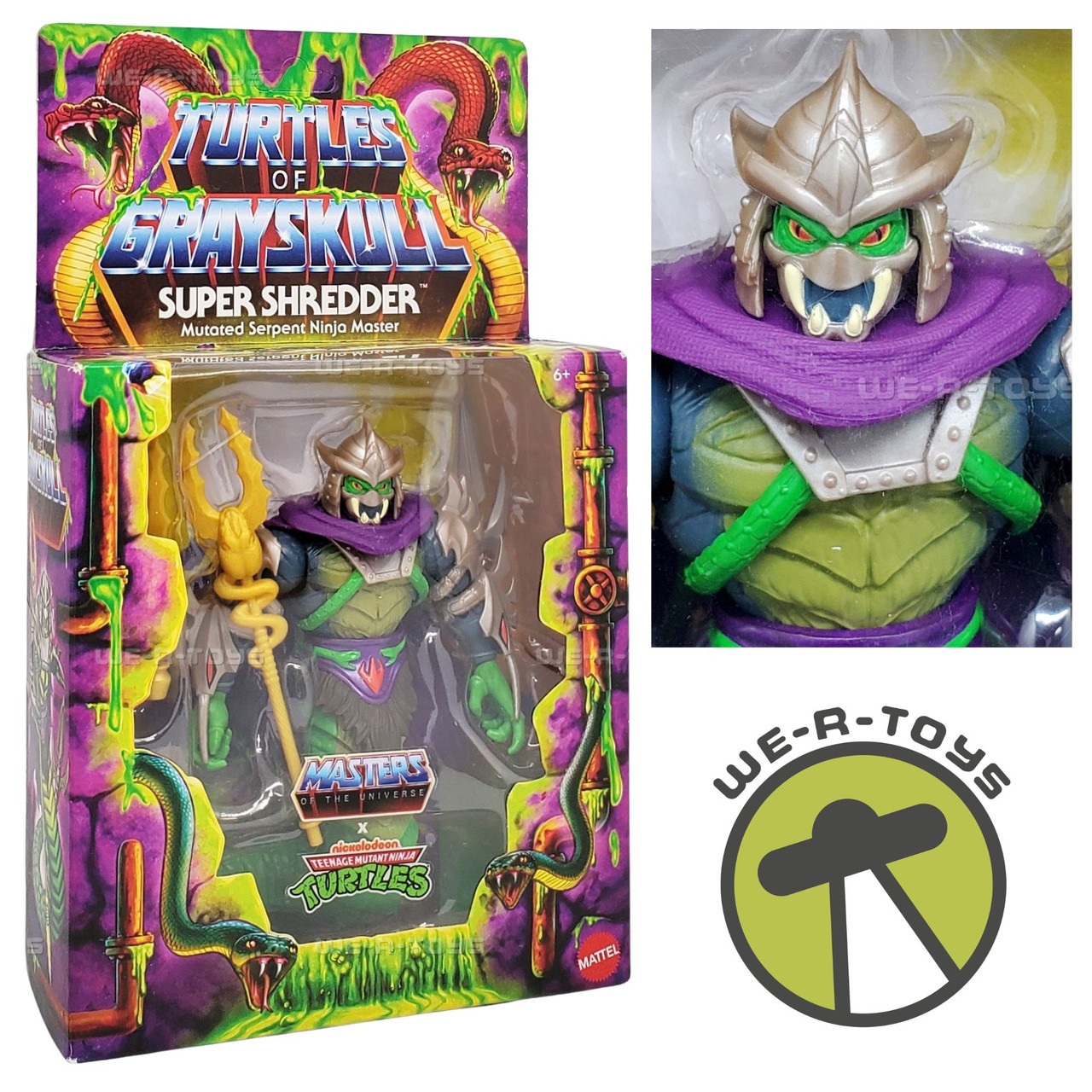TMNT x MOTU Turtles of Grayskull Super Shredder Action Figure 2024