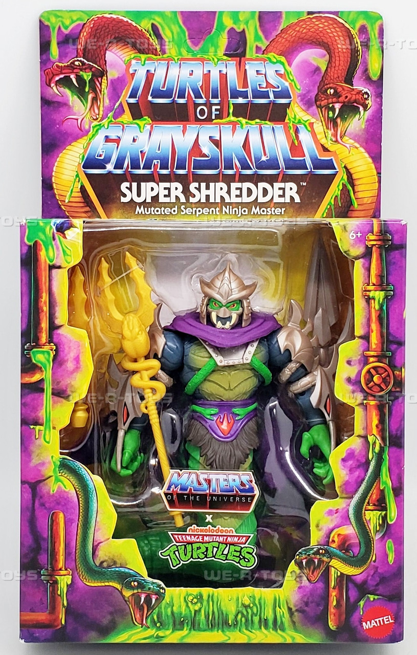 マテル MOTU TMNT シュレッダー TMNT x MOTU Turtles of Grayskull Super Shredder Action Figure 2024