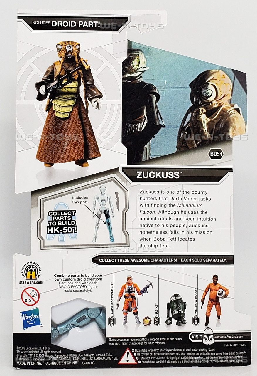 Star Wars Legacy Collection BD54 Zuckuss Action Figure 2009 Hasbro