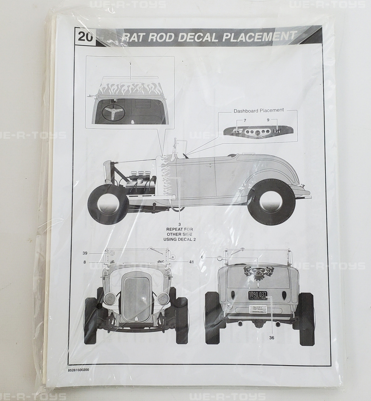 Revell Big Deuce '32 Ford Highboy Hot Rod Model Kit 1:8 Scale 3 In